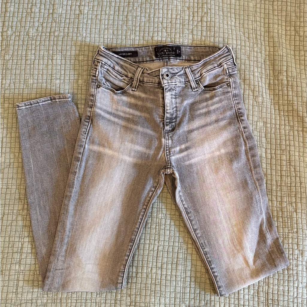 Lucky Brand Light Gray Denim Skinny Jeans Lucky Brand Light Gray Denim Skinny Jeans